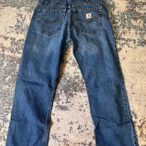 Carhartt Men's Dark Blue Straight Jeans B325